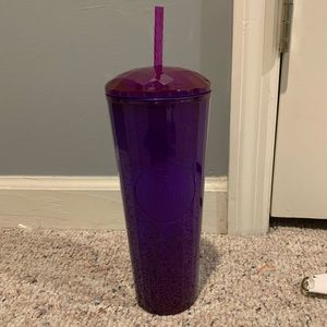 Starbucks purple trenta big cup patterned new